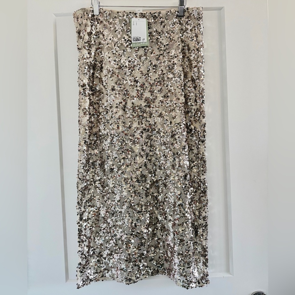 H&M Sequin Pencil Skirt